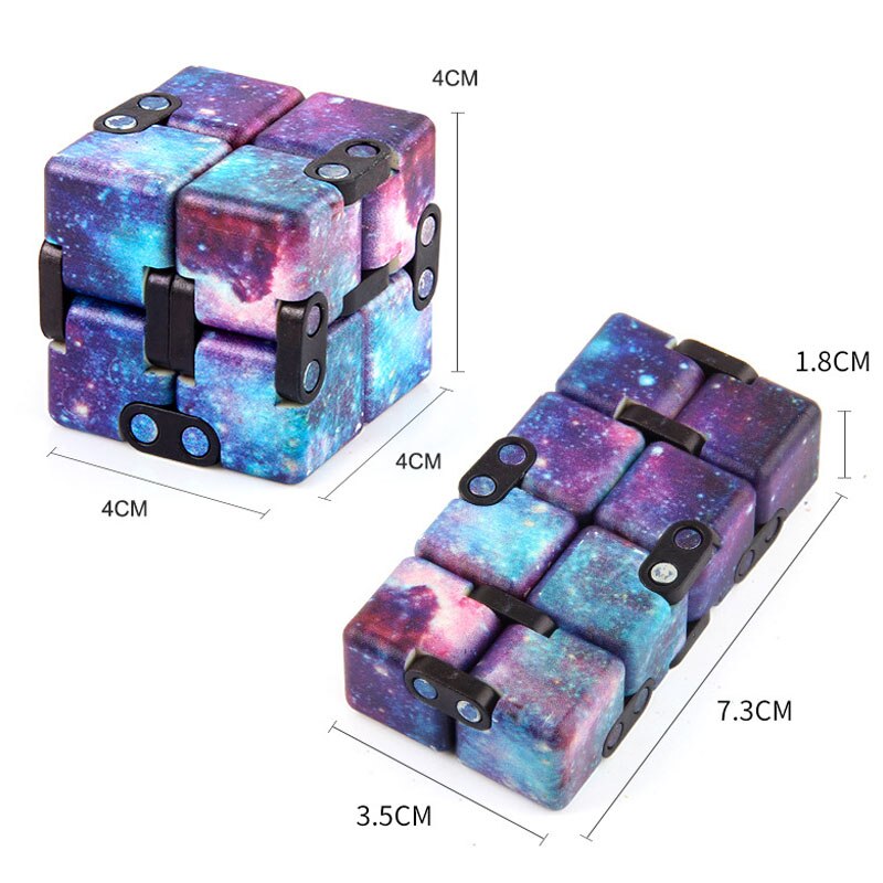 Infinity Cube Espacial – Cubo Infinito Colorido Fidget Anti Stress